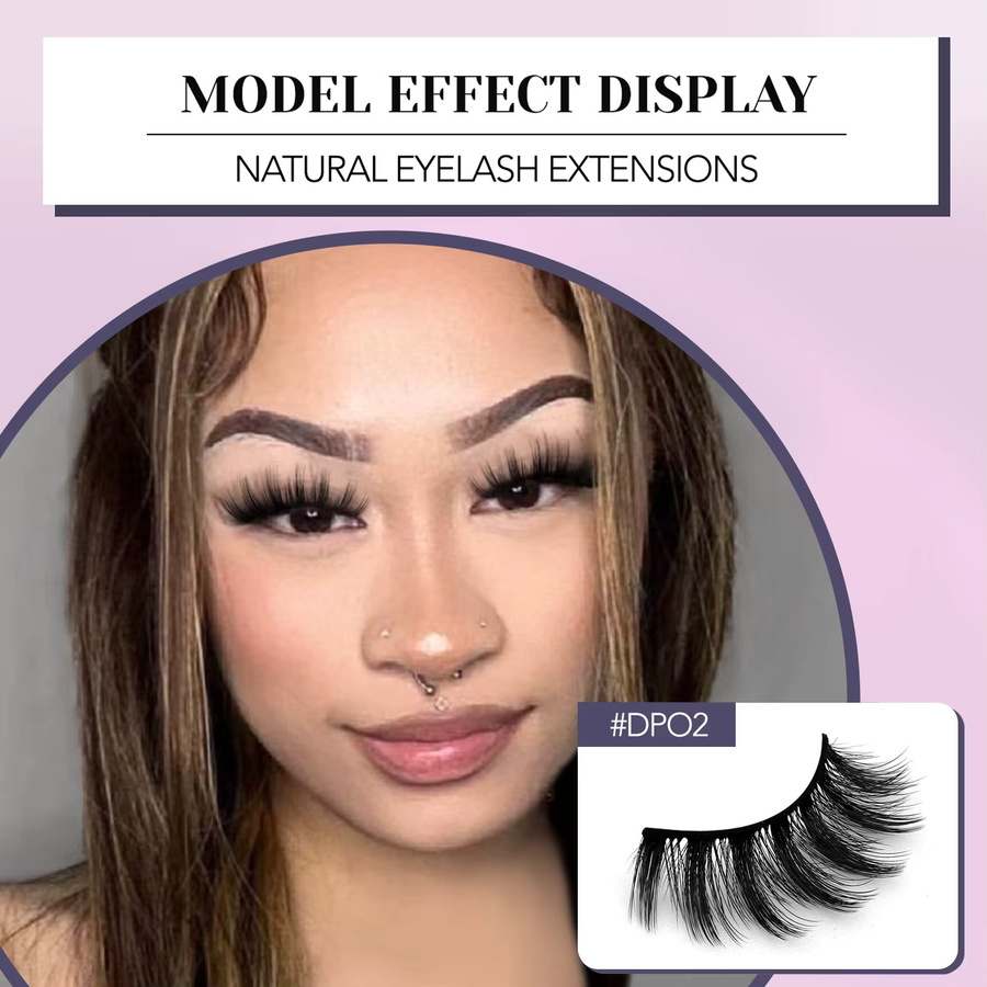 Veltrinay Fake Lashes 3D-Nerzwimpern, Natürlich, Unisex - Bild 3