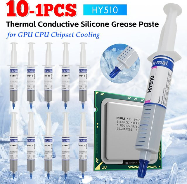 APWIKOGER HY510 Wärmeleitpaste Grau zur Kühlung von GPU, CPU und Chipsatz - Bild 1