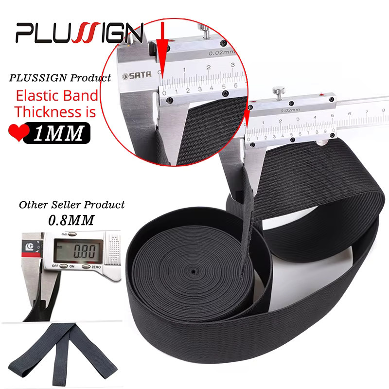 Nunify Elastisches Band für Perücken, schwarzes Nylon, 5 Meter - Bild 5
