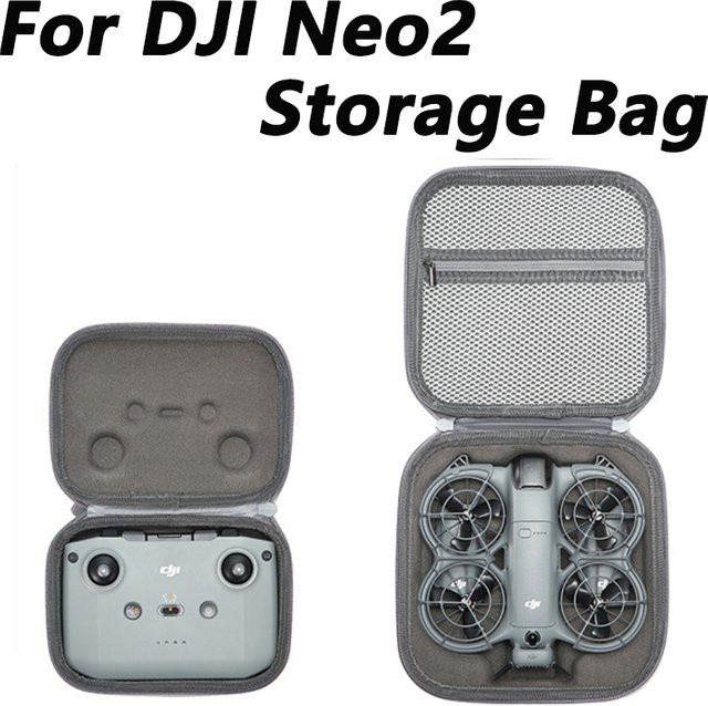 DJI Neo 2 Aufbewahrungstasche inklusive RC N3 Fernsteuerung in Grau - Bild 1