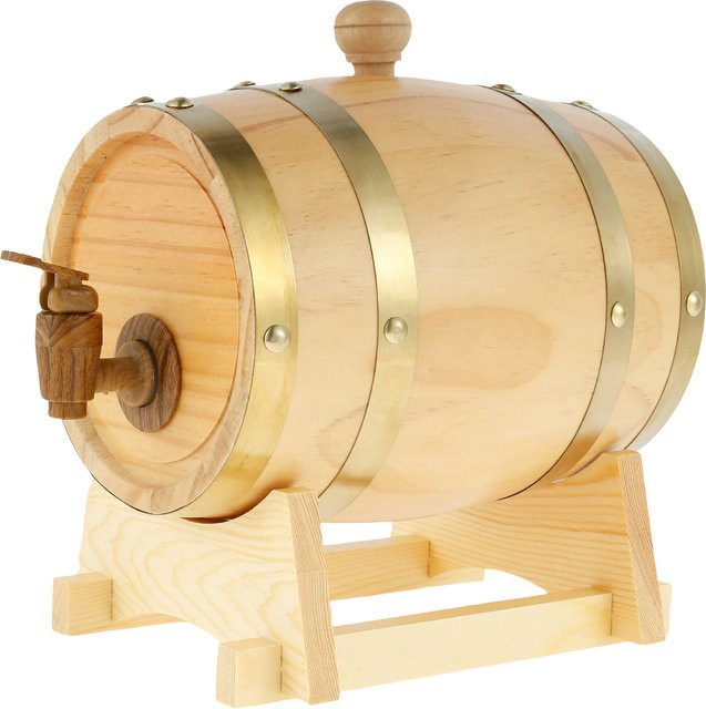 Willstar Vintage Eichenholz Weinfass zur Lagerung von Wein, Bier oder Whisky, 1,5 l - Bild 1