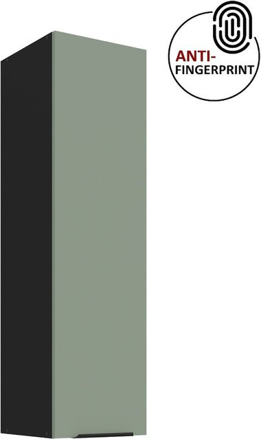 ARIA Hängeschrank Küchenzeile Aquamarin mit Anti Fingerprint Oberfläche, Höhe: 90 cm, Tiefe: 30 cm - Bild 1