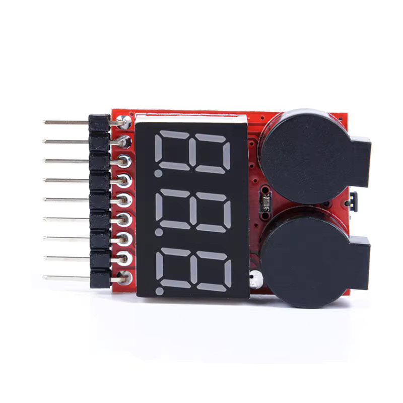 3 Stück RC Car Cell Checker BB Ring Lipo Batterie Niederspannungsalarm mit Spannungsanzeige und Summer für 1-8S, 2,7-3,8V - Bild 4