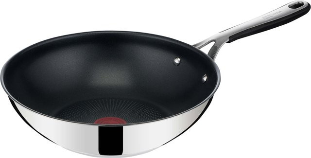 Jamie Oliver by Tefal Kitchen Essentials Edelstahl-Wokpfanne Silber Ø 28 cm - Bild 1
