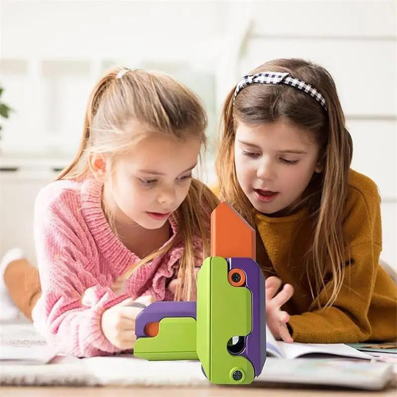 Yiran toy 3D-Druck Schwerkraftmesser Fidget Spielzeug Karotte Radieschen grün - Bild 4