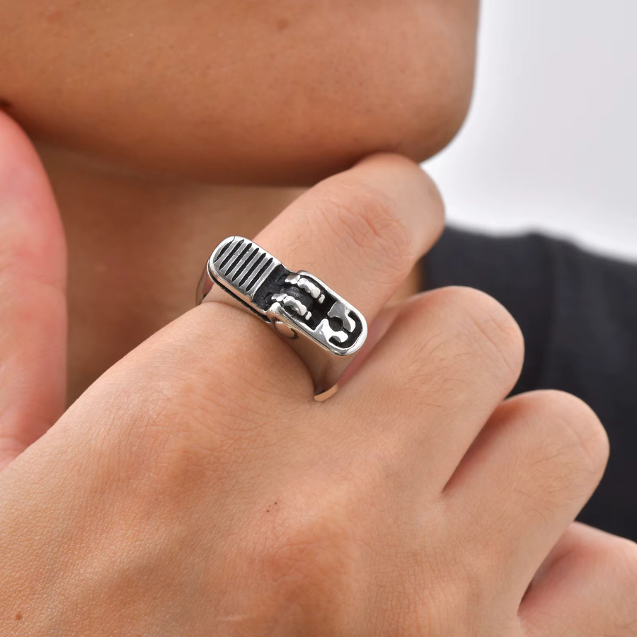 mprainbow Ring Edelstahl, Silber, Herren - Bild 4