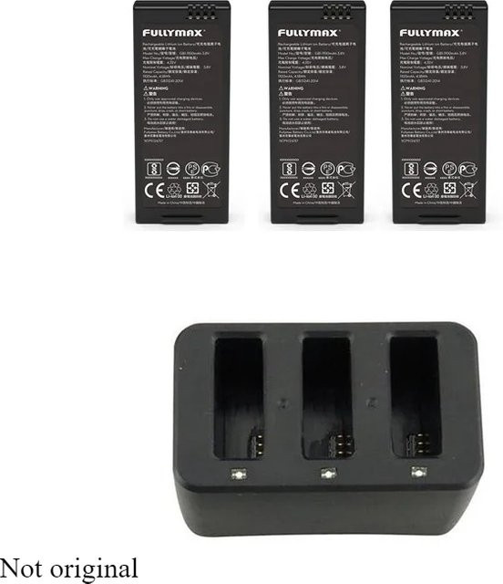 FULLYMAX Flugakku 1100 mAh 3,8 V für DJI Tello und Tello EDU in Schwarz - Bild 1