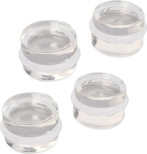 Meterk Türstopper aus Acryl in Transparent, 4er-Set, rund und ohne Bohren - Bild 1