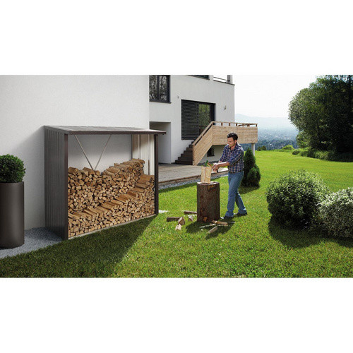 Biohort Kaminholzregal WoodStock 230 in Silber-Metallic, B/H/T: 229 x 199 x 102 cm - Bild 2
