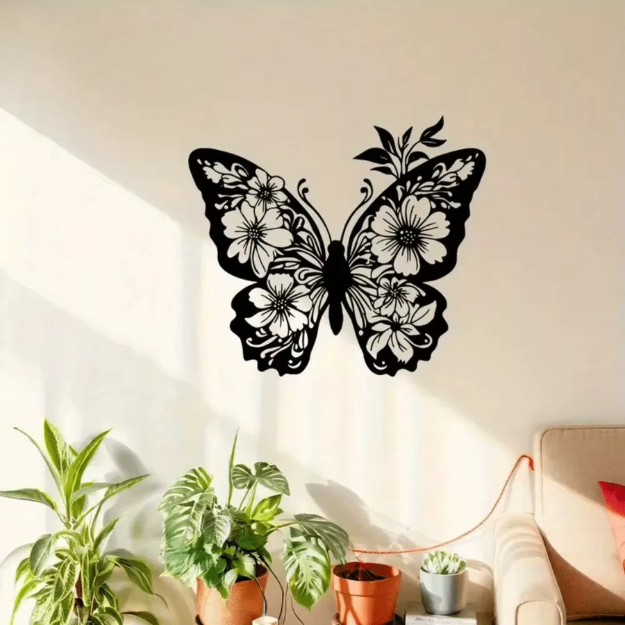 Moderne Wandskulptur Schmetterling von CIFBUY aus Acryl in Schwarz - Bild 4