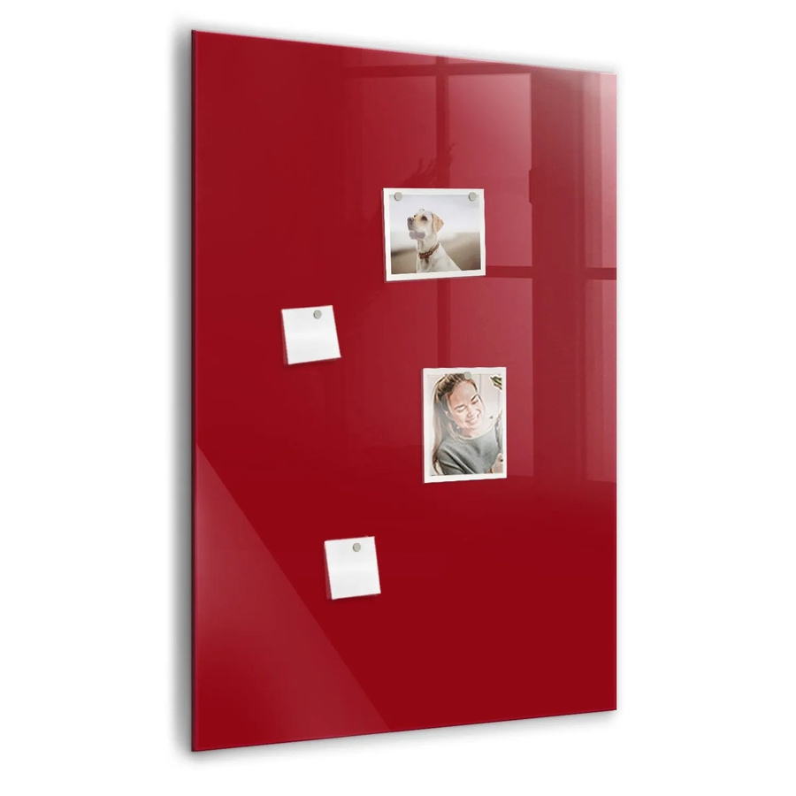 Tulup Magnettafel aus Glas in Rot, B: 70 cm, H: 100 cm - Bild 2