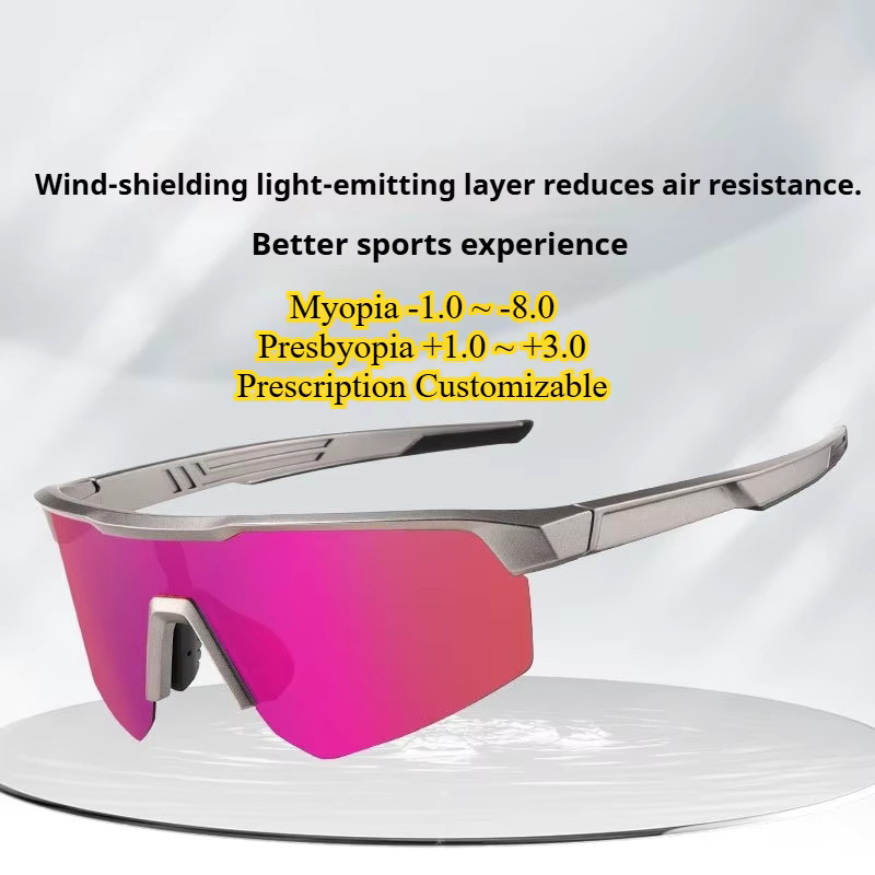 CINESSD Sportsonnenbrille, grün, Vollrand, polarisiert - Bild 1