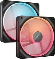 Corsair iCUE LINK LX140R RGB Reverse Dual Fan Kit Gehäuselüfter Schwarz - Bild 1