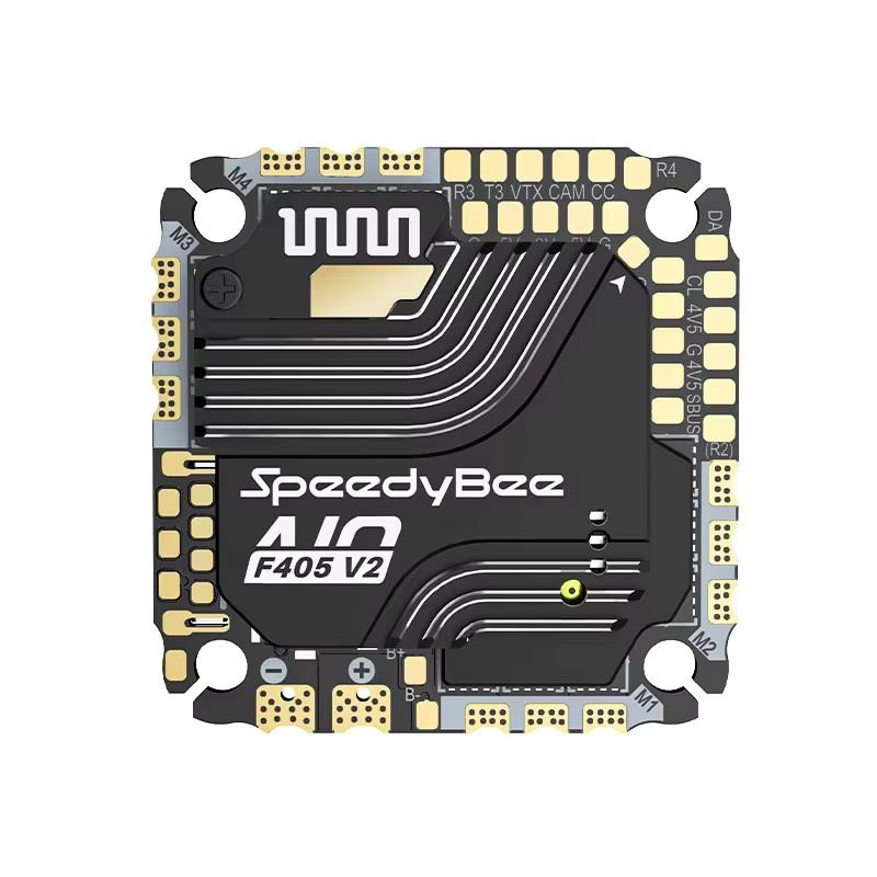 SpeedyBee F405 AIO V2 Flugcontroller mit 35A/40A ESC, Dual BEC und ICM42688, 3-6S, Schwarz, Montagegröße: 25,5 x 25,5 mm - Bild 2