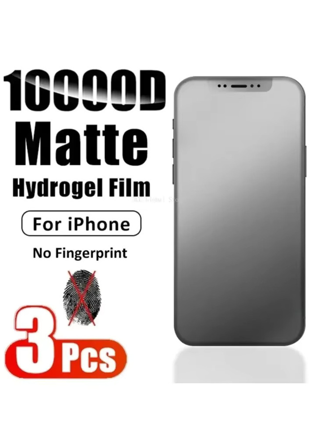 3er-Pack Matte Hydrogel Displayschutzfolie für iPhone 11 bis iPhone 16 Pro Max sowie iPhone X, XR, XS Max, 7, 8 Plus und SE in Transparent von DIXSG - Bild 7