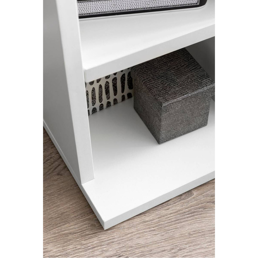 Wohnling Design Bücherregal WL5, Weiß, B/H/T: 21 x 91 x 25,5 cm - Bild 2