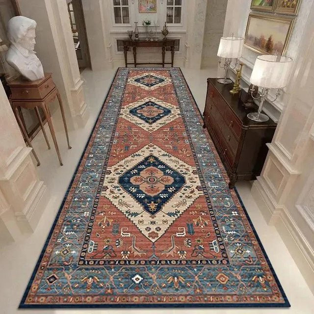 Marokkanischer Korridorteppich Super Six, orientalischer Läufer aus Polypropylen, rutschfest, Mehrfarbig, B/T: 70 x 300 cm - Bild 1