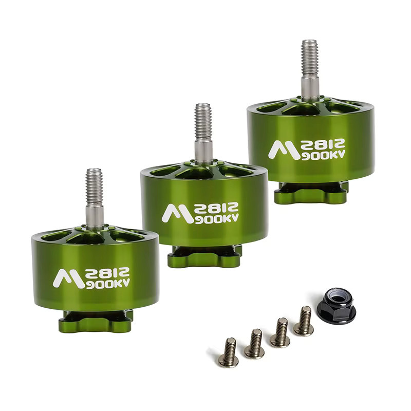 FLASHHOBBY Mars M2812 Bürstenloser Motor 900KV 3-6S LiPo für FPV Freestyle Long Range DIY Teile, 4 Stück, Grün - Bild 2