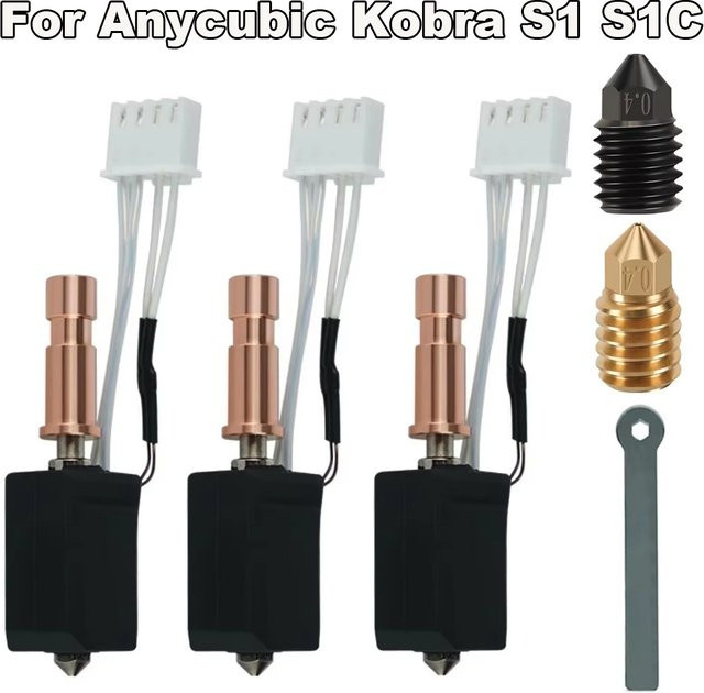 Anycubic Hotend-Kit mit Keramik-Heizstab und J-Kopf für Anycubic Kobra S1 S1C S1 Combo 3D-Drucker - Bild 1