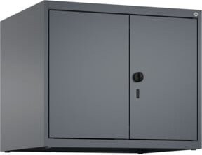 C+P Aufsatzschrank Classic PLUS mit 2 Abteilen, Wandmontage, Anthrazit/Grau, B: 50 cm, H: 60 cm, T: 50 cm - Bild 1