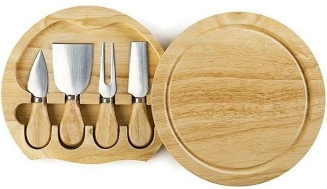IBILI Käsemesser-Set aus Edelstahl in Braun, B/T/H: 21 x 21 x 4 cm - Bild 1