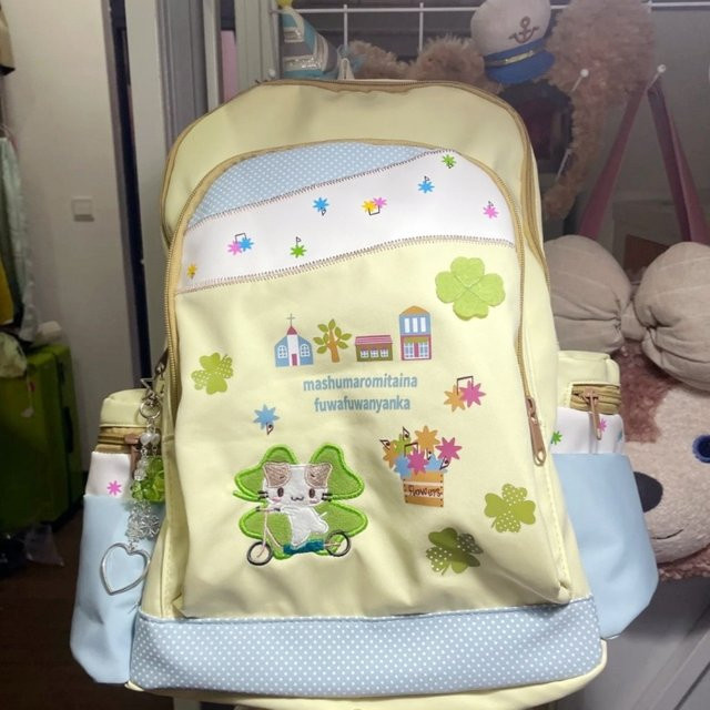 Bandai Katze Rucksack Tasche, Anime Nette Schul Bleistift Tasche Fall - Bild 1