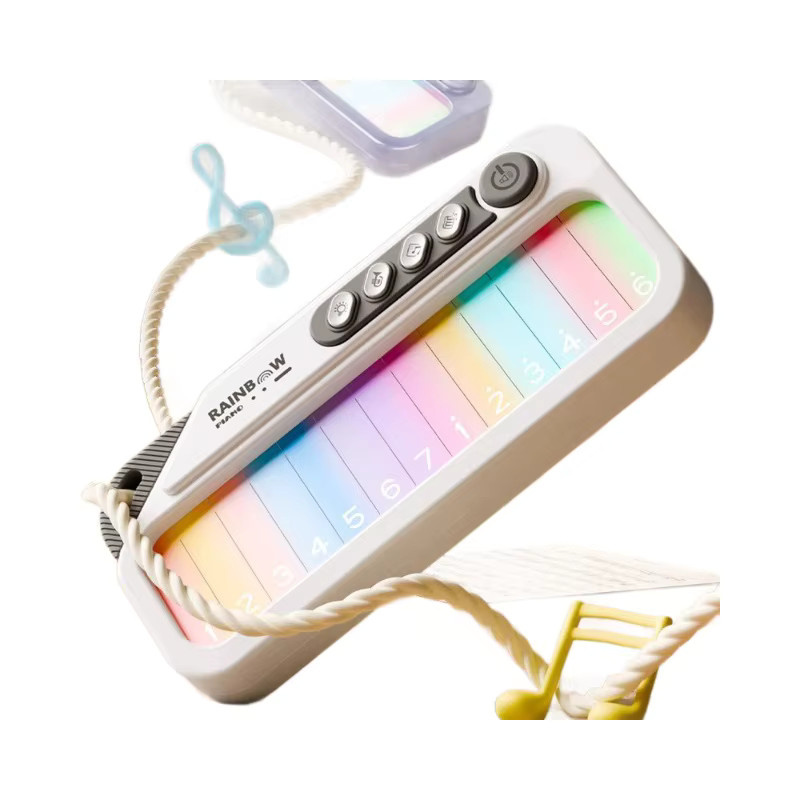 MYGVN Regenbogen-Klaviertastatur, Musikspielzeug, mit Licht und Sound, ab 3 Jahre - Bild 5