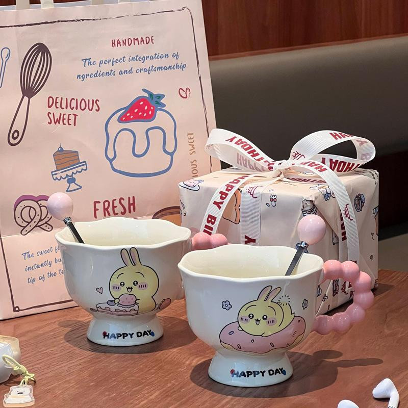Niedliche Usaqi Keramiktasse für Kinder und Freunde, ideal als Geburtstagsgeschenk oder Souvenir, 401-500ml - Bild 3