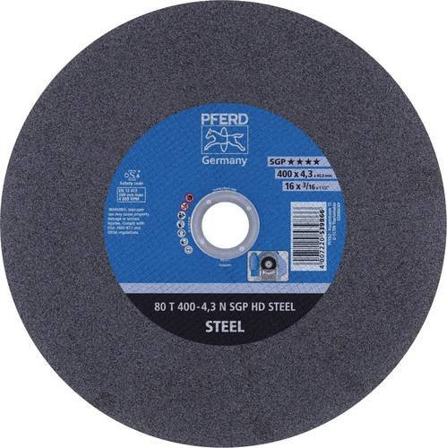 PFERD Stationäre Trennscheibe HD STEEL für Stahl, Grau, Durchmesser: 400 mm, Breite: 4,3 mm, Bohrung: 40 mm, 10 Stück - Bild 1