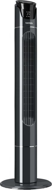 Tectake Turmventilator Anthrazit mit Oszillation, 3 Modi und 3 Geschwindigkeitsstufen, H x B x T: 110 x 31 x 31 cm - Bild 1