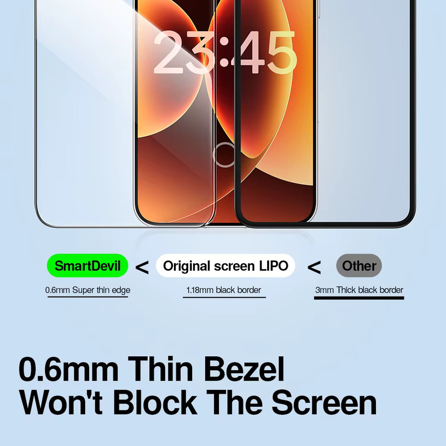SmartDevil 2 Stück Displayschutzfolie aus HD-Hartglas für Xiaomi 17 Ultra, 17 Pro Max und Mi 17 17 Pro, transparent und anti-fingerabdruckbehaftet - Bild 3