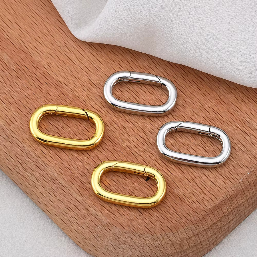 MINGXUAN Karabiner-Halskettenverschlüsse, 18K vergoldet, Messing, 2 Stück - Bild 3