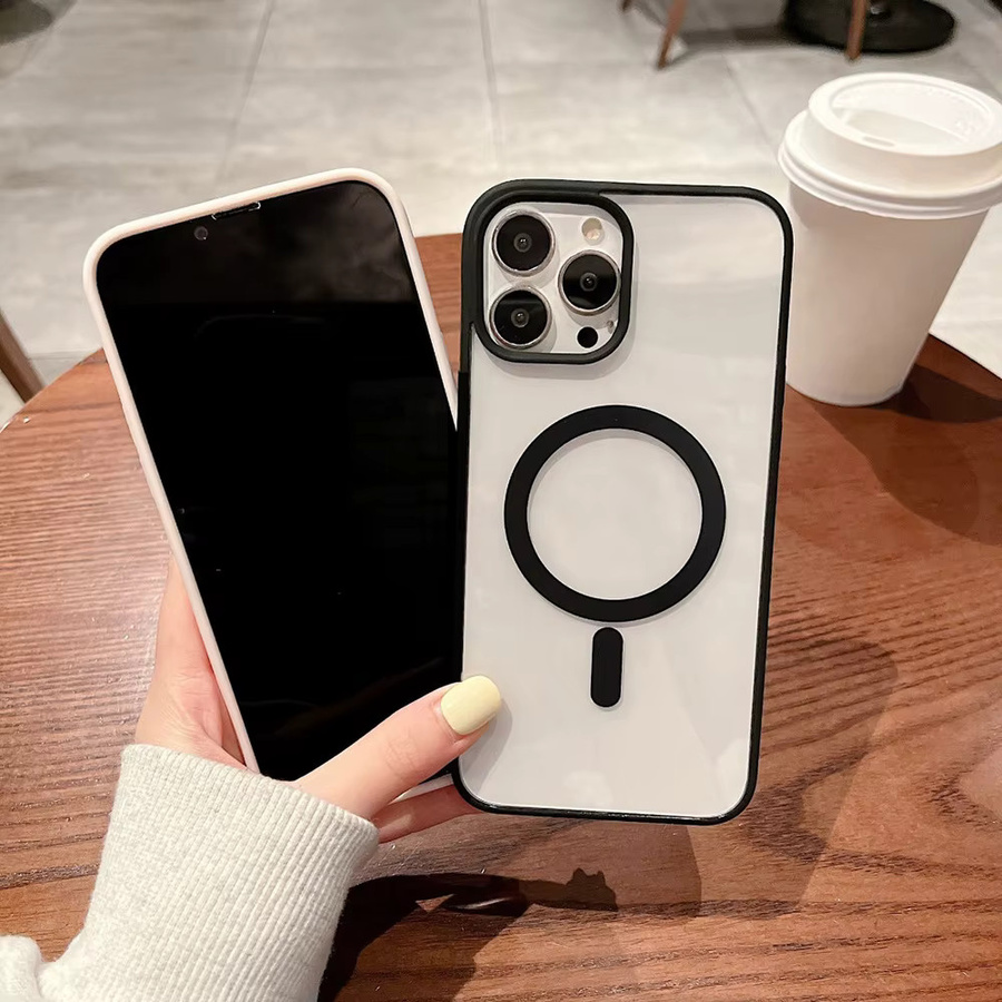 Transparente Magnetische Acryl Schutzhülle für Samsung Galaxy A55 5G A56 5G A36 A54 A25 A15 A16 A06 A26 A35 mit Wireless Charging Funktion - Bild 3