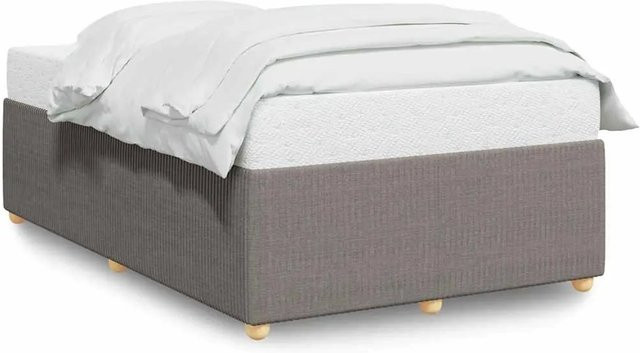 vidaXL Bettgestell mit Stoffbezug in Taupe, B/T: 120 x 200 cm - Bild 1