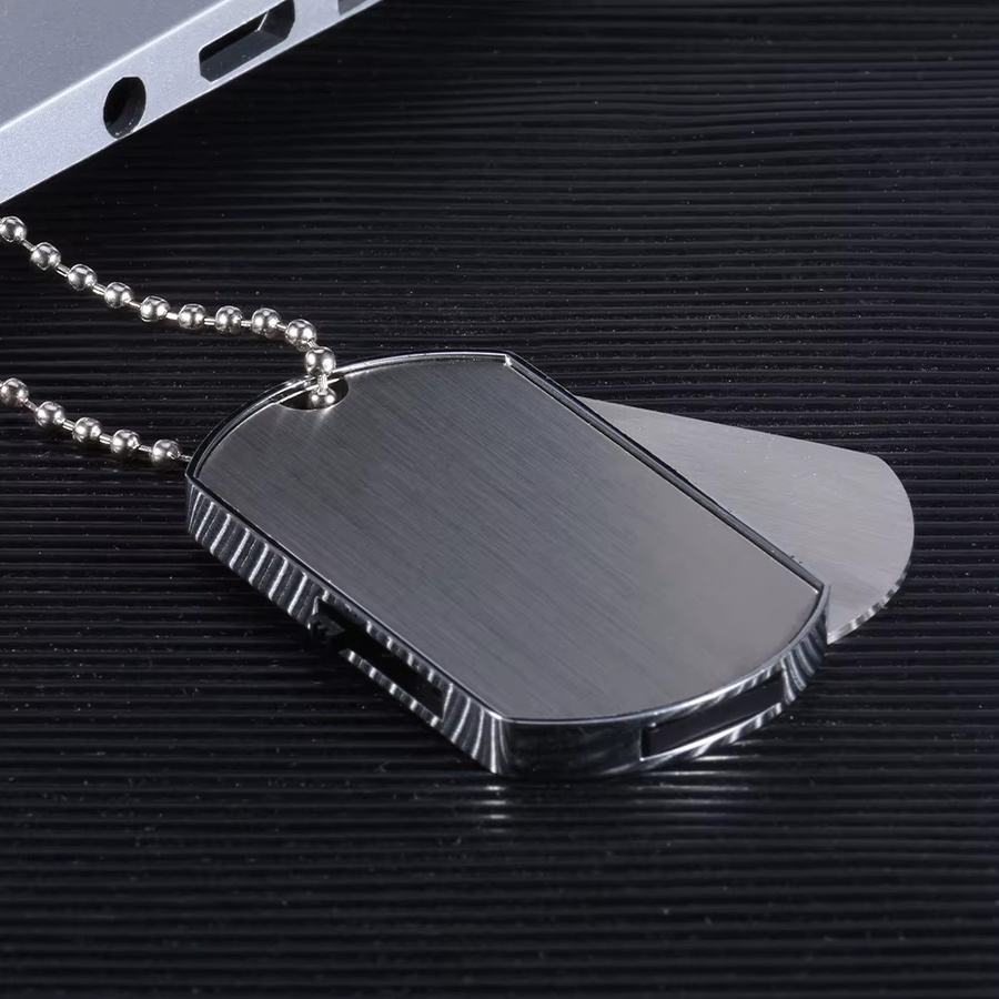 JASTER Metall-Soldat-Halskette USB-Flash-Laufwerk in Silber - Bild 4