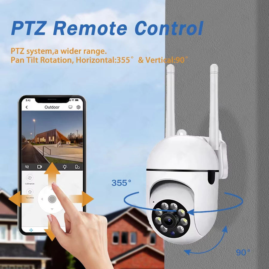 Jaxcam WLAN Sicherheitskamera für Innen und Außen in Weiß mit 5MP Full HD, Nachtsicht und 2-Wege-Audio - Bild 4