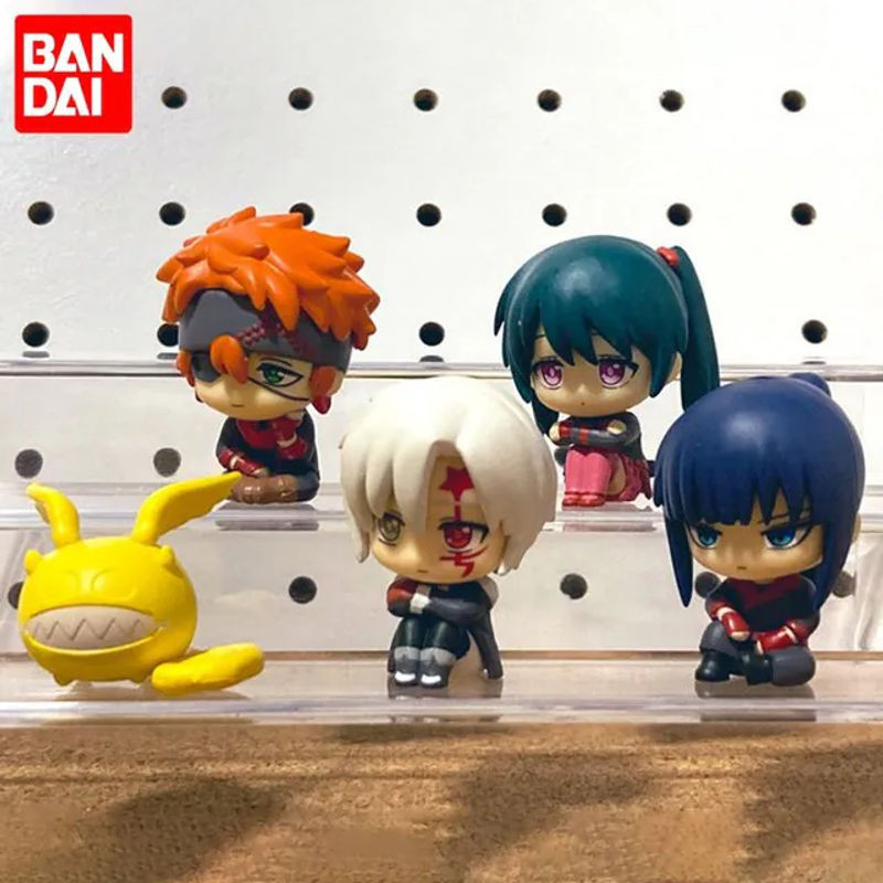 Bandai D.Gray-man Mini-Figuren Set in sitzender Pose, mehrfarbig, aus Kunststoff, Desktop-Dekoration für Anime-Fans - Bild 1