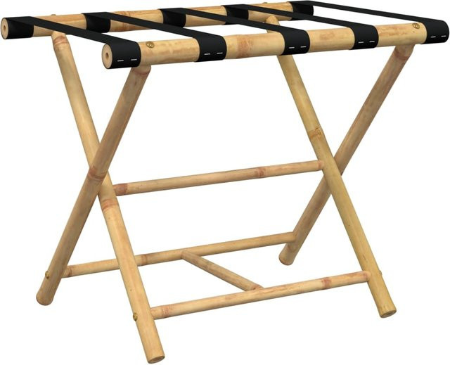 Faltbarer Gepäckträger aus Bambus von VD Home Furnishing, Braun, B/T/H: 62 x 42 x 50,5 cm - Bild 1