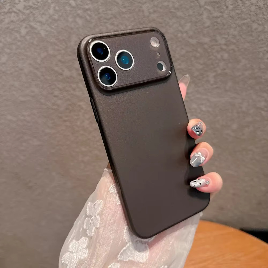 Origina Translucent Matte Soft Phone Case für iPhone mit Kameraschutz in Orange und Transparent - Bild 2