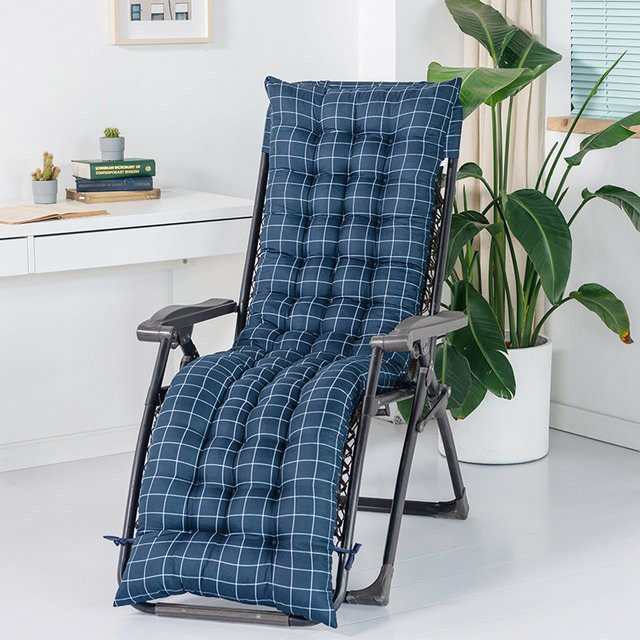 Universal Lounge Stuhl Kissen für Rattan- und Schaukelstühle, verdickt, Tiefblau - Bild 1