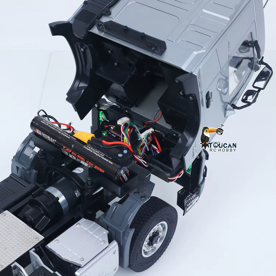 Unitru Traktor-LKW, ferngesteuert, 1:14, Metallchassis - Bild 5