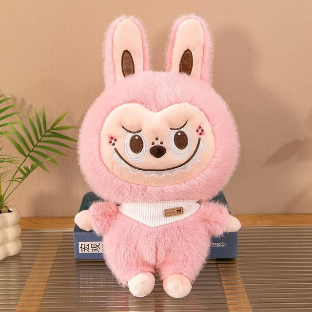 Kidsly Tier Plüschtier Kissen, Hasenpuppe, 30cm, Rosa / Pink - Bild 1