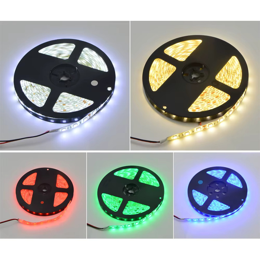 MALITAI RGB LED Streifen Lichterkette wasserdicht, 5m Länge, 60 LEDs/m, DC 12V, SMD 2835 5050, Mehrfarbig - Bild 3