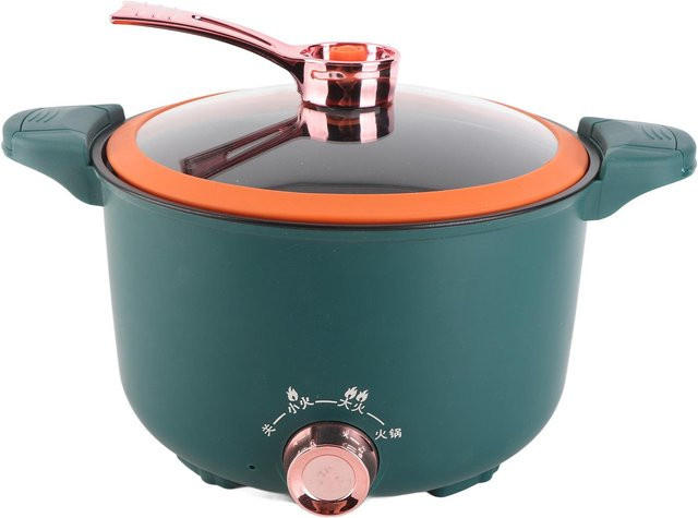 Multifunktionaler elektrischer Kochtopf von TOMTOP JMS als Hot Pot und Nudelkochen mit Antihaft-Beschriftung in Grau - Bild 1