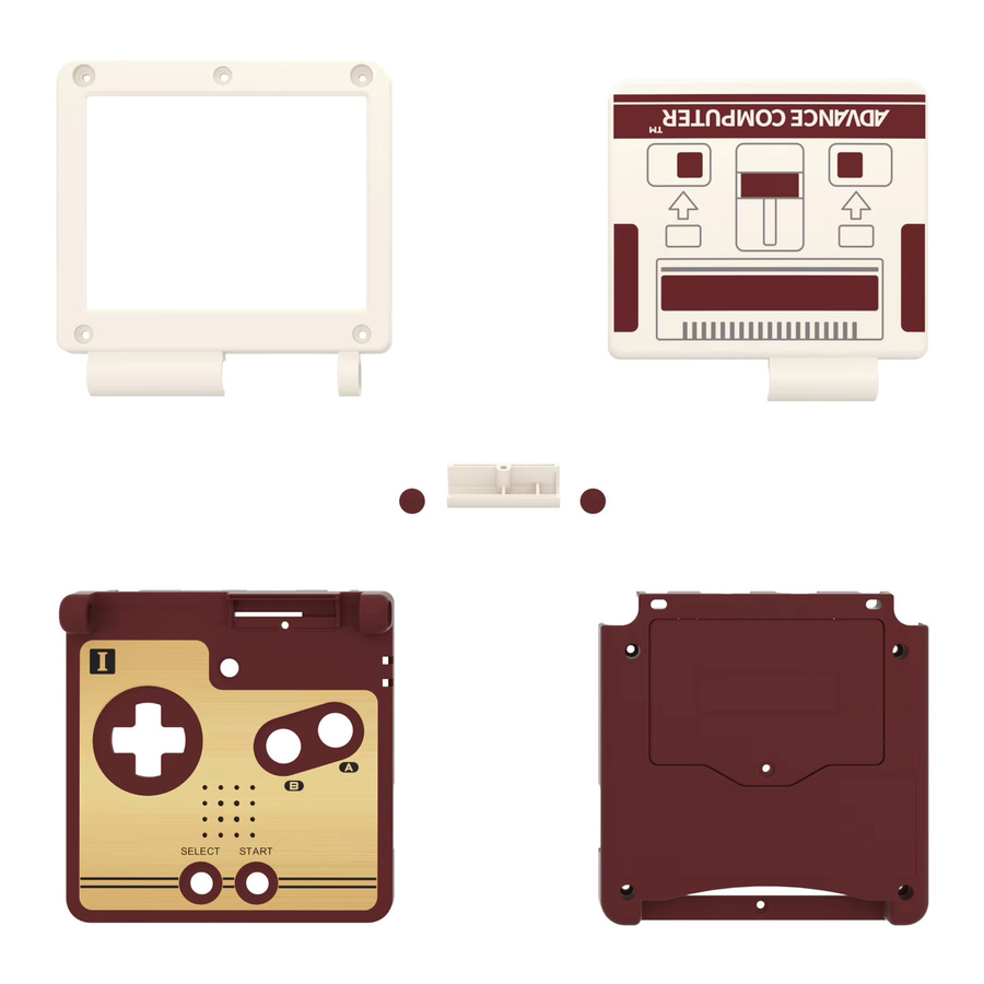 eXtremeRate Custom Ersatzgehäuse Shell für Gameboy Advance SP GBA SP für IPS und Standard LCD in Multicolour - Bild 2