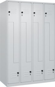 C+P Z-Spind Classic PLUS Spind mit 8 Fächern, Grau, H x B x T: 185 x 120 x 50 cm - Bild 1