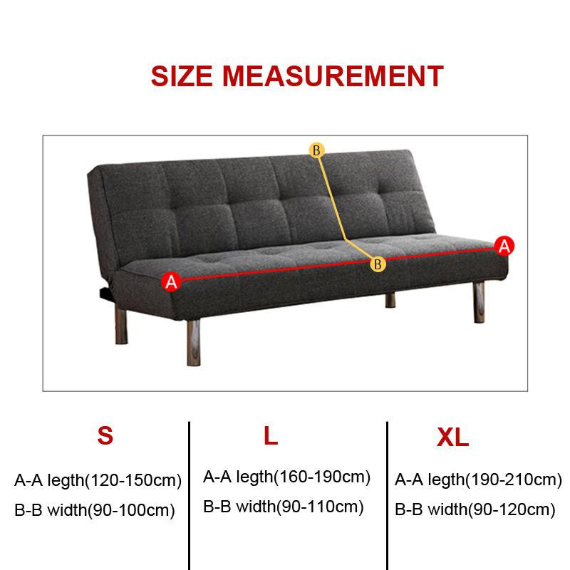 Qiqifisch Elastische Tagesdecke Kariert in Grau für Klappsofas und Sessel, B/T: 120 x 150 cm - Bild 2