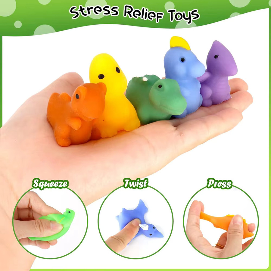 JK-ZMM Mochi Squishy Spielzeug, Dinosaurier Tier, 12/36-teiliges Set - Bild 4