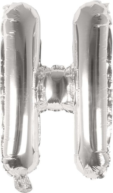Rico Design Folienballon Buchstabe in Silber, Höhe: 36 cm - Bild 1