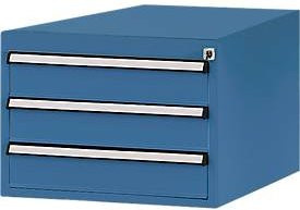 Manuflex Schubladen-Unterbauten für Werkbank Profi, Farbe: brillantblau, Tiefe: 70 cm - Bild 1